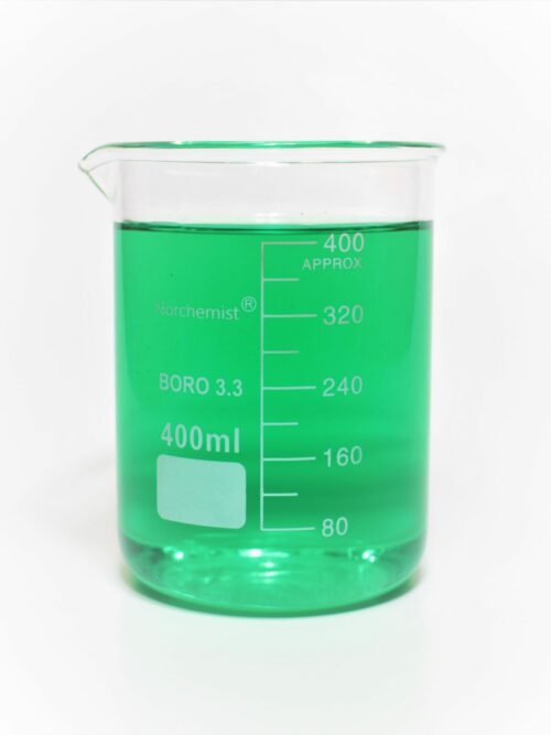 Beaker, Borosilicate Glass, 400 ml, Pack of 8