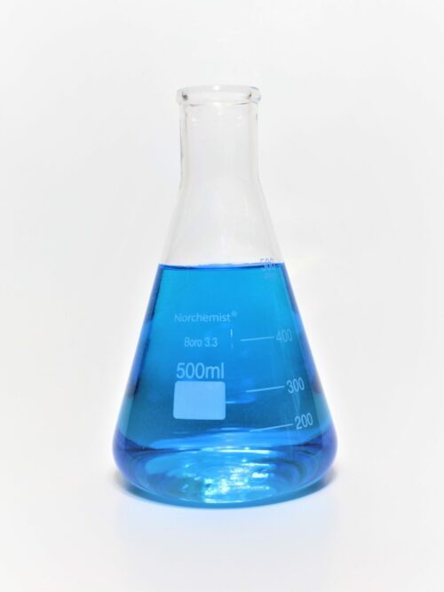 Erlenmeyer Flask, Borosilicate Glass, 500 ml, Pack of 2