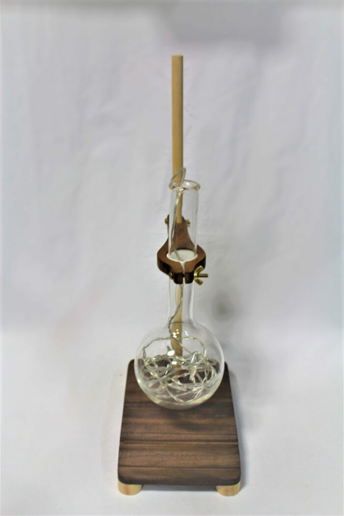 Flask and Stand Table Lamp, Wooden