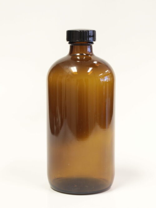 Bottle, Glass, Boston Round, Amber, 500 ml, Pack of 6