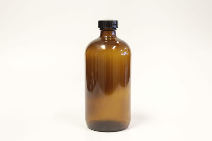 Bottle, Glass, Boston Round, Amber, 500 ml