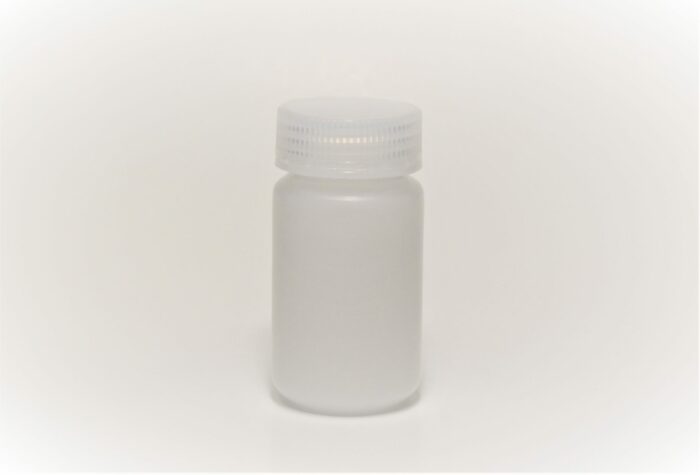Reagent Bottle, PP Plastic, Wide Mouth, Transparent White, 125 ml