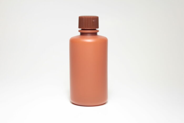 Reagent Bottle, HDPE, Narrow Mouth, Amber, 100 ml