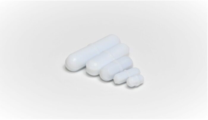 Magnetic Stirring Bar, PTFE, Set of 7, Including 5×10, 6×15, 7×25, 8×30, 9×20, 9×28, 10×35 mm (One of Each)