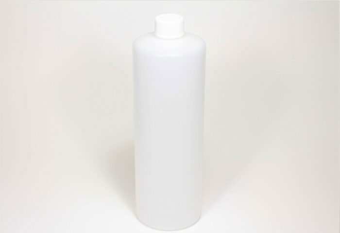 Reagent Bottle, HDPE, Narrow Mouth, Transparent White, 1000 ml