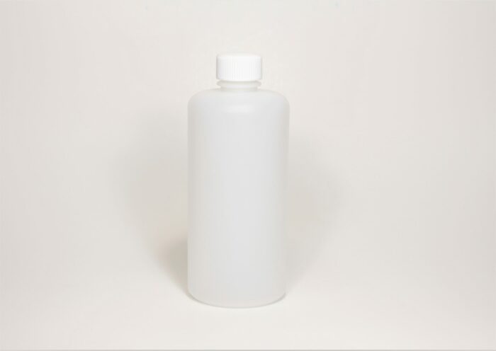 Reagent Bottle, HDPE, Narrow Mouth, Transparent White, 500 ml