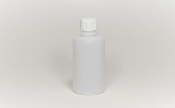 Reagent Bottle, HDPE, Narrow Mouth, Transparent White, 100 ml