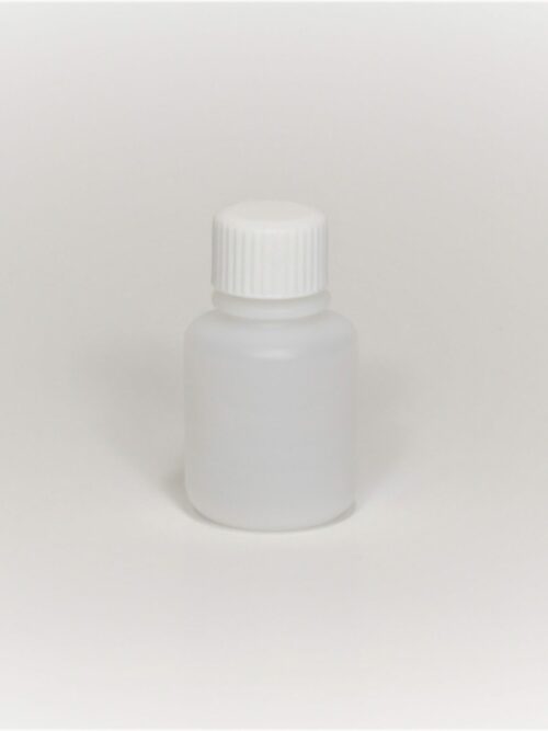 Reagent Bottle, HDPE, Narrow Mouth, Transparent White, 30 ml, Pack of 36