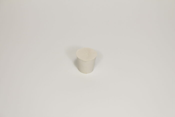 Rubber Stopper, # 5, Solid, White