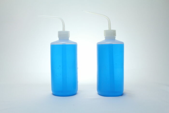 Wash Bottle, LDPE Plastic, Transparent White, 500 ml, Pack of 2