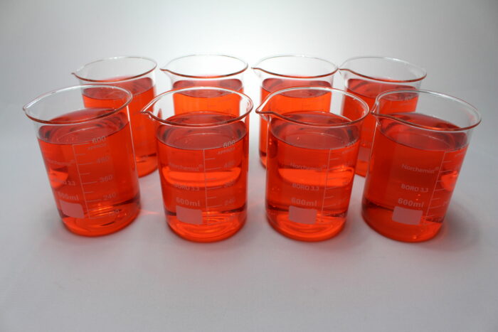 Beaker, Borosilicate Glass, 600 ml, Pack of 8