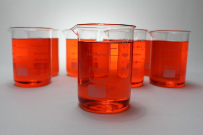 Beaker, Borosilicate Glass, 600 ml, Pack of 8