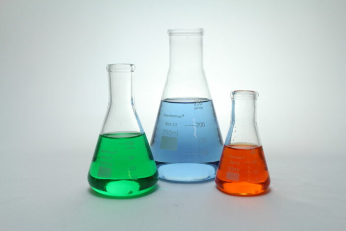 Erlenmeyer Flask, Borosilicate Glass, Set of 3, Including 50 ml, 100 ml, 250 ml (one of each)