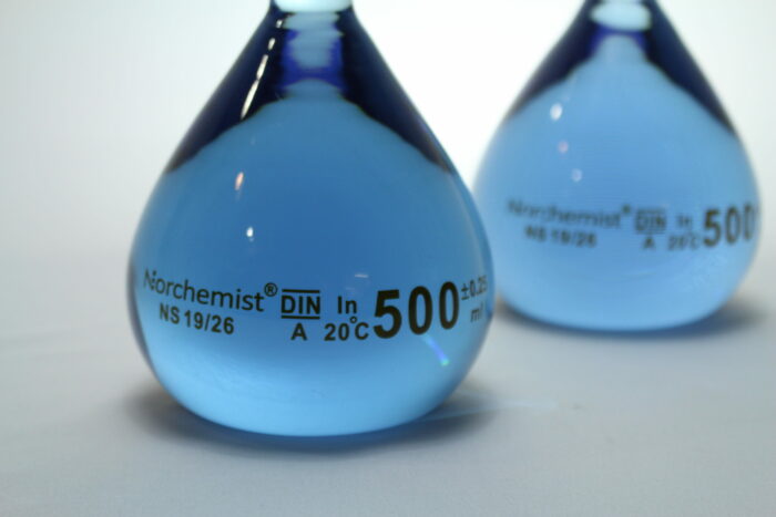 Volumetric Flask, Borosilicate Glass, 500 ml, Pack of 2