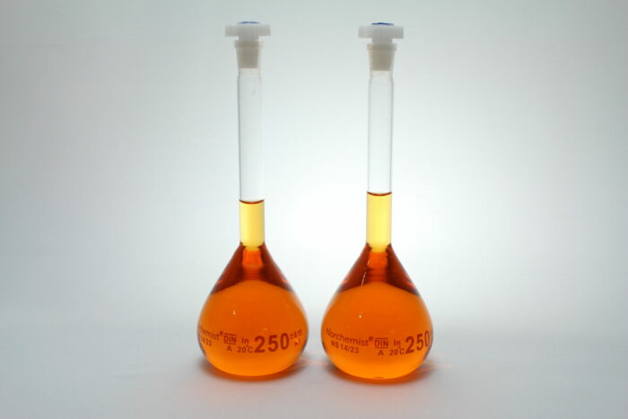 Volumetric Flask, Borosilicate Glass, 250 ml, Pack of 2