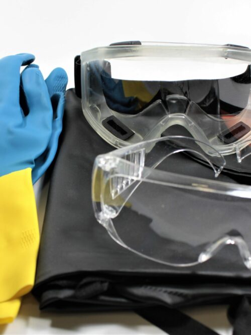 Chemical Resistant Gloves, Neoprene, Coated Latex, Medium