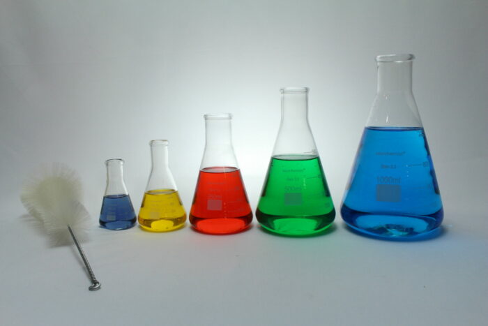 Erlenmeyer Flask Set, Borosilicate Glass