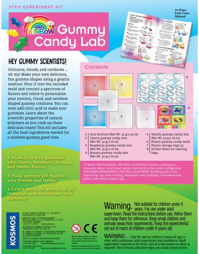 Thames & Kosmos – Rainbow Gummy Candy Lab