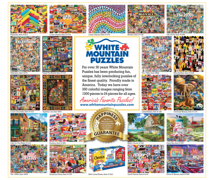 White Mountain Puzzles, The 1970’s, 1000 PCs Jigsaw Puzzle
