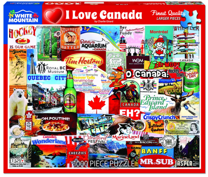 White Mountain Puzzles, I Love Canada, 1000 PCs Jigsaw Puzzle