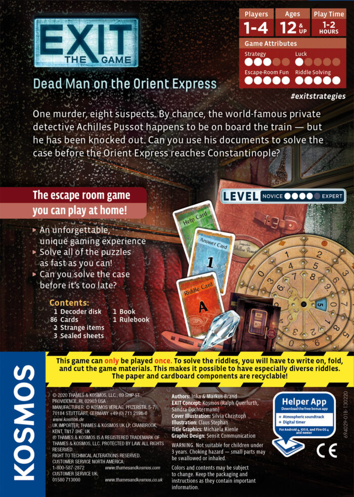 Thames & Kosmos – EXIT: Dead Man on the Orient Express