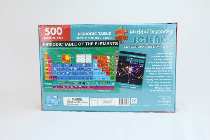 Science Educational 500 Pcs. Jigsaw Puzzle & Science Reference Book