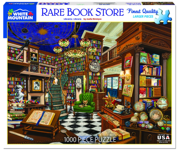 White Mountain Puzzles, Rare Book Store, 1000 PCs Jigsaw Puzzle