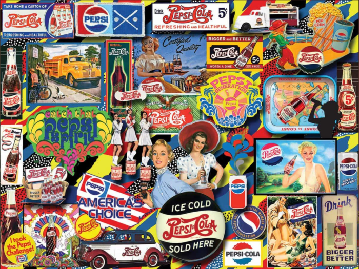 White Mountain Puzzles, Vintage Pepsi, 1000 PCs Jigsaw Puzzle