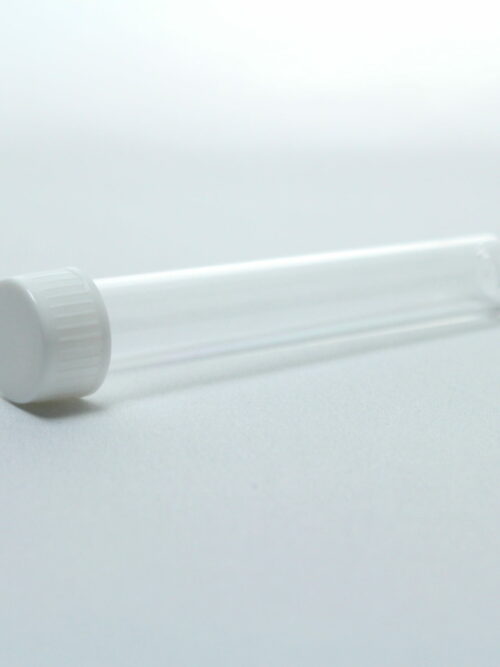 Test Tube, Plastic, Flat Bottom, with Screw-cap, 10 ml, Pack of 50