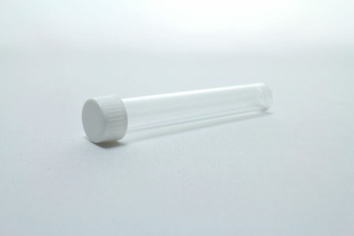 Test Tube, Plastic, Flat Bottom, with Screw-cap, 10 ml