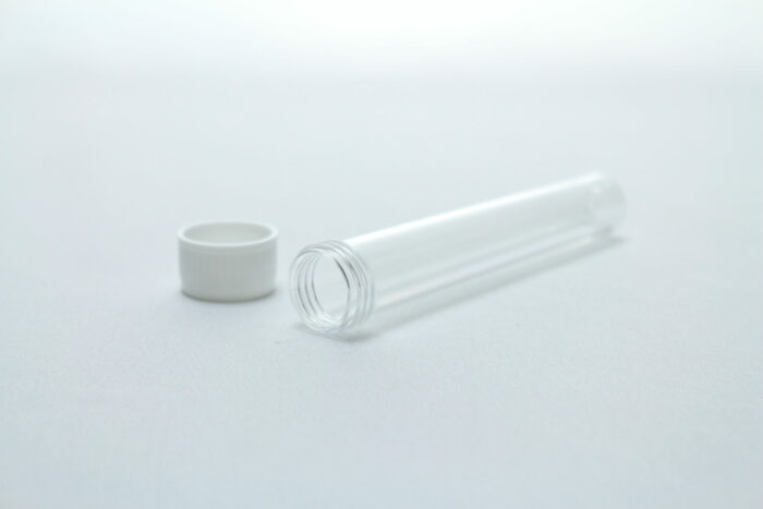 Test Tube, Plastic, Flat Bottom, with Screw-cap, 10 ml