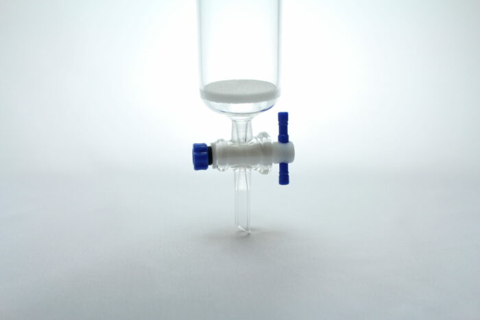 Chromatography Column with Fritted Disc & PTFE Stopcock, 46*305 mm, 24/40 Outer Joint