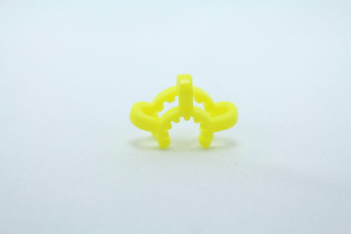Plastic Plug-Joint Clip, 14 mm (Yellow), Pack of 10