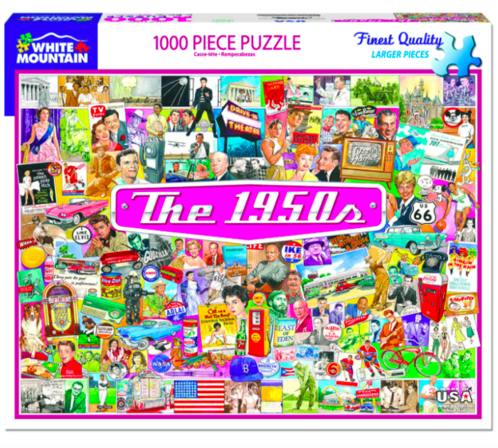White Mountain Puzzles, The 1950’s, 1000 PCs Jigsaw Puzzle