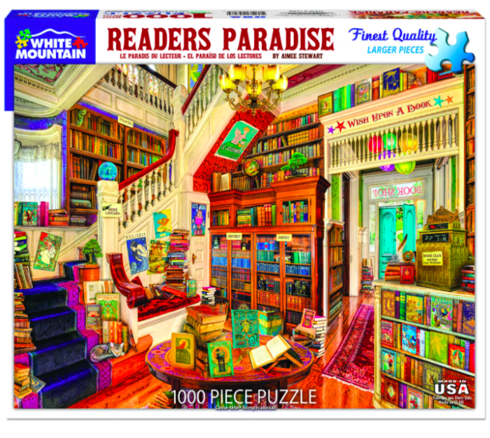 White Mountain Puzzles, Readers Paradise, 1000 PCs Jigsaw Puzzle