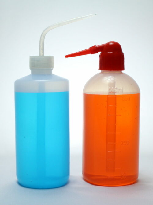 Wash Bottle, LDPE Plastic, Transparent White, 500 ml