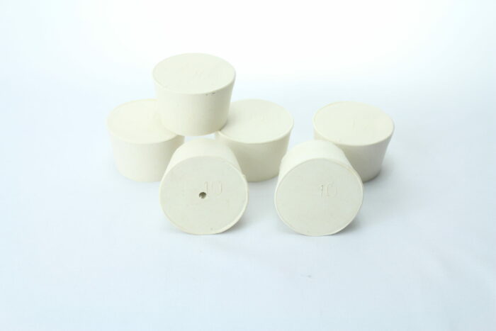 5+1 Rubber Stopper Set, Including 5 of #10 and 1 of #10 with 1-Hole Bonus, Set of 6