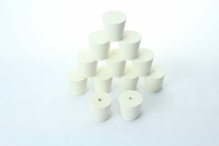 10+2 Rubber Stopper Set, Including 10 of #5 and 2 of #5 with 1-Hole Bonus, Set of 12