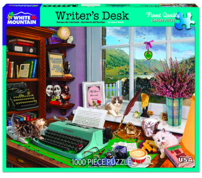 White Mountain Puzzles, Writer’s Desk, 1000 PCs Jigsaw Puzzle