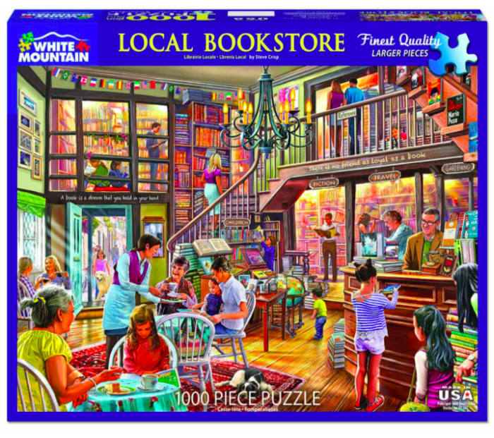 White Mountain Puzzles, Local Book Store, 1000 PCs Jigsaw Puzzle