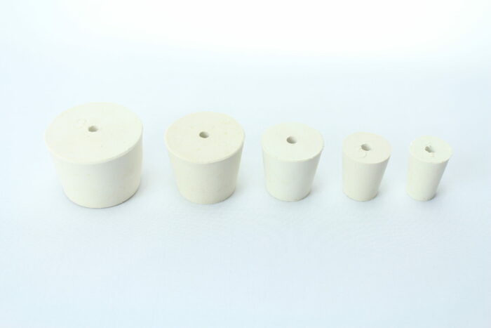 1-Hole Rubber Stopper Set, Including #9, #7, #5, #3, #1 (one of each), Set of 5