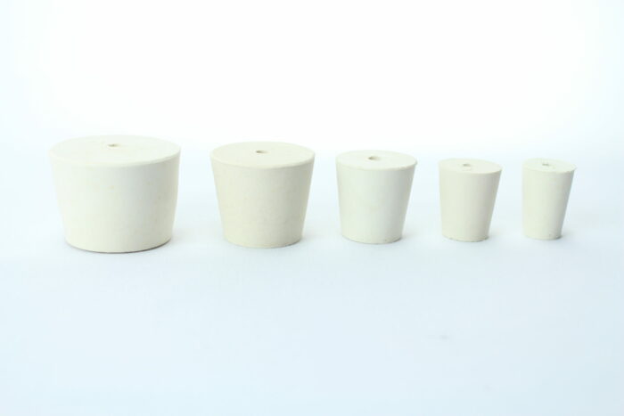 1-Hole Rubber Stopper Set, Including #9, #7, #5, #3, #1 (one of each), Set of 5