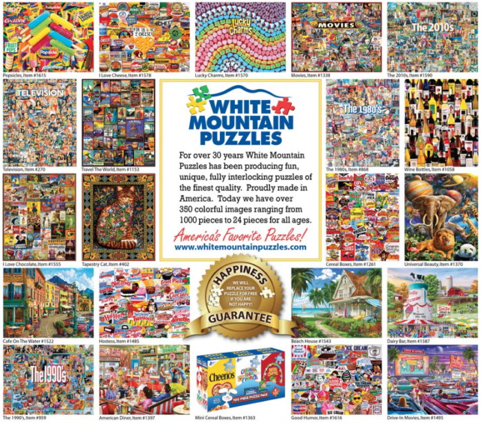White Mountain Puzzles, Wine Bottles, 1000 PCs Jigsaw Puzzle