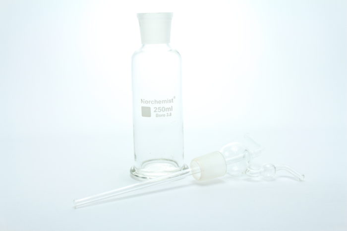Gas Washing Bottle, Borosilicate Glass, 250 ml