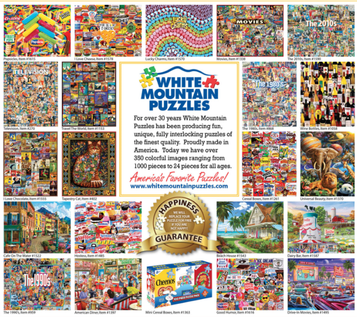 White Mountain Puzzle, Mediterranean Harbor, 1000 Pcs Jigsaw Puzzle