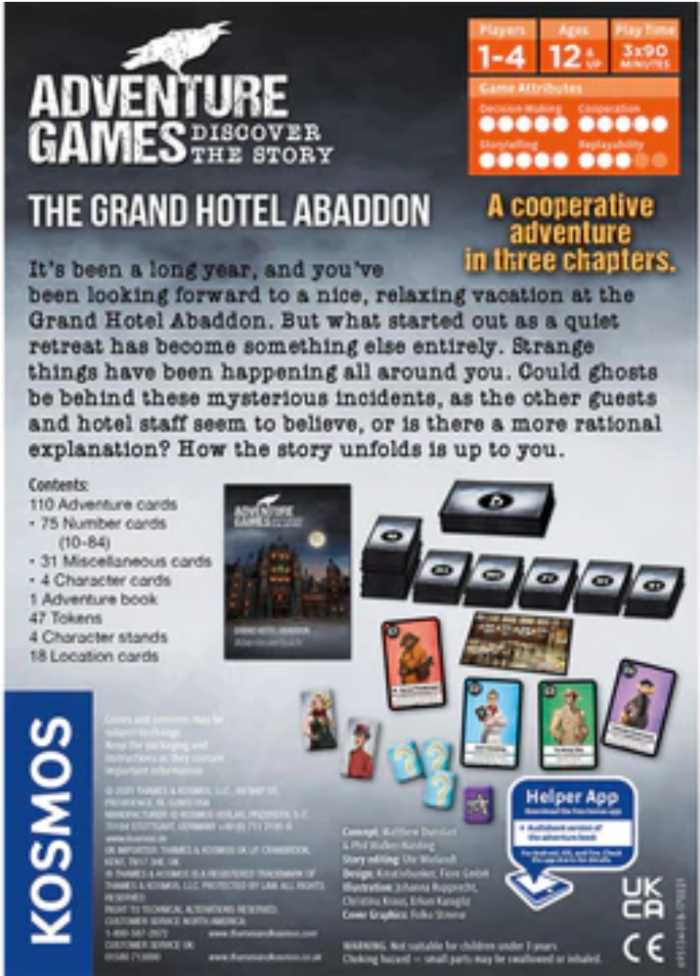 Thames & Kosmos- Adventure Games: The Grand Hotel Abaddon