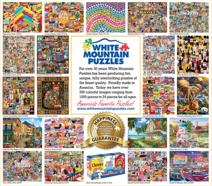 White Mountain Puzzle, Pizza Parlor, 1000 Pcs Jigsaw Puzzle