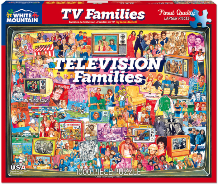 White Mountain Puzzle, TV Families, 1000 Pcs Jigsaw Puzzle