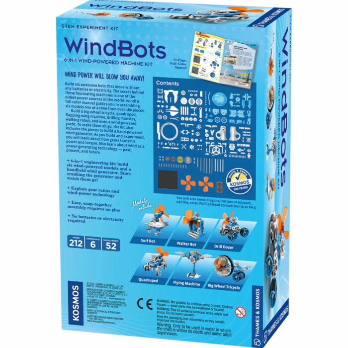 Thames & Kosmos – WindBots: 6-in-1 Wind-Powered Machine Kit