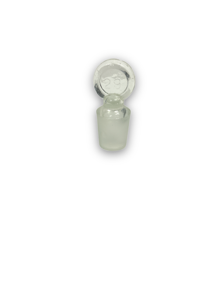 Clear Glass Bell Jar with Ground-in Glass Stopper, 150×250 mm